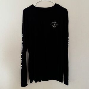 Salty Crew Tippet Camo Fill Black L/S Premium Tee Size X-Large
